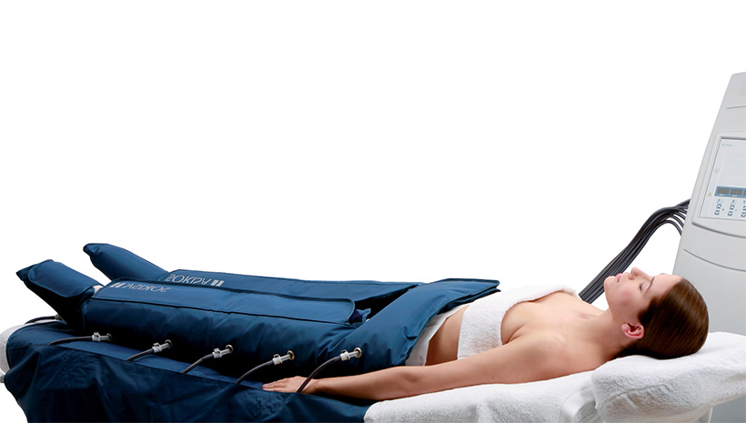 Sesión de presoterapia en Calatayud